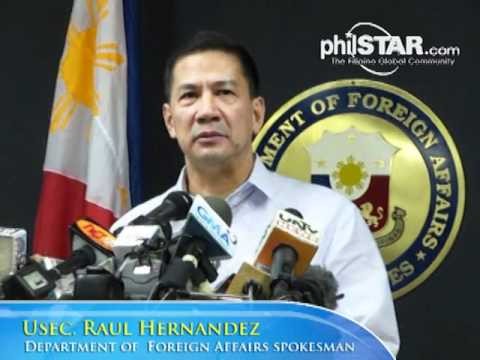 Raul Hernandez, người phát ngôn Bộ Ngoại giao Philippines